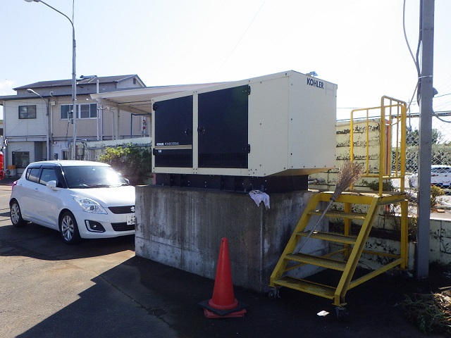 水没した非常用発電機